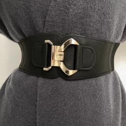 Women's Korean Retro Elastic Adjustable Decorative Waist Cincher, Versatile High-Quality Uncommon Wide Belt