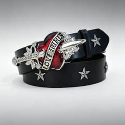 Subculture Harajuku Style Punk Studded Cross Belt Burst Pattern Hip Hop Street Style Men's Belt Rock Party Music Festival Belt