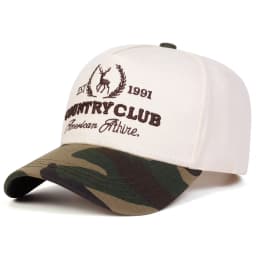 Unisex COUNTRY CLUB Letter Embroidery Baseball Caps Spring Autumn Outdoor Adjustable Casual Hats Sunscreen Hat Sports Cap