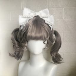Women's Cute Hair Clips Blue Lolita Accessories Lolita Big Bow Headwear Black Hair Accessory Lolita Hair Clip Girls Cute Items