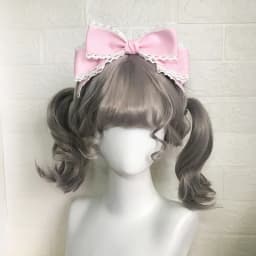 Women's Cute Hair Clips Blue Lolita Accessories Lolita Big Bow Headwear Black Hair Accessory Lolita Hair Clip Girls Cute Items