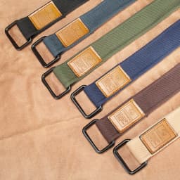 Unisex Canvas Belt for Men and Women, Casual Business Jeans Double-Ring Buckle Belt, Outdoor Woven Waistband
