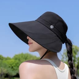 2026 Wide Brim UV Protection Sun Hat Women Outdoor Windproof Waterproof Summer Caps Woman Cycling Climbing Wide Brim Hats Female