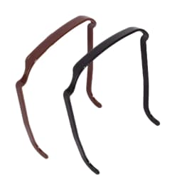2Pcs Brown No-Slip Hair Band for Curly Hair, Invisible Plastic Headband, Non-Slip Hair Holder for Women, Perfect for Thick & Wavy Hair