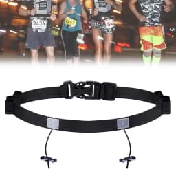 Ironman Triathlon Marathon Running Belt Adjustable Elastic Belt for Outdoor Sports Cycling Lightweight Number Plate Holder Belt