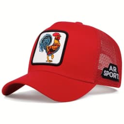 Fashion Trucker Caps With Embroidery Animals Patch Four Seasons Snapback Baseball Cap For Men Women Adjustable Visor Hat