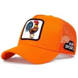 Fashion Trucker Caps With Embroidery Animals Patch Four Seasons Snapback Baseball Cap For Men Women Adjustable Visor Hat