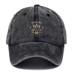 Men's Simple Retro Baseball Caps Wash for Outdoor Sports and Street Style Solid Color and Distressed Look for Men's Workout