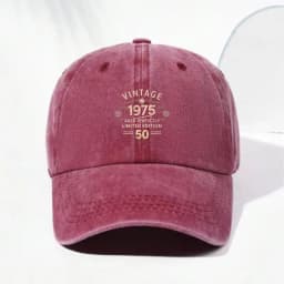 Men's Simple Retro Baseball Caps Wash for Outdoor Sports and Street Style Solid Color and Distressed Look for Men's Workout