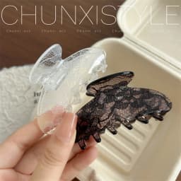 8.5CM New Korean Woman Senior Lace pattern Hair Claw Barrettes Girl Fashion Hair Clips Headwear Hair Accessories Hairpin
