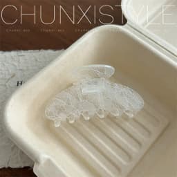 8.5CM New Korean Woman Senior Lace pattern Hair Claw Barrettes Girl Fashion Hair Clips Headwear Hair Accessories Hairpin