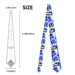 Necktie Dragon Ball Vegeta Blue Goku Men Silk Polyester 8 cm Wide Neck Ties for Mens Daily Wear Cravat Wedding Party
