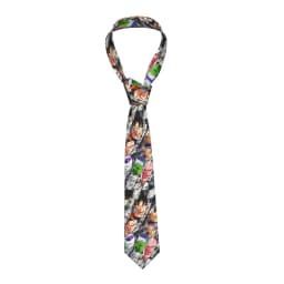 Necktie Dragon Ball Vegeta Blue Goku Men Silk Polyester 8 cm Wide Neck Ties for Mens Daily Wear Cravat Wedding Party