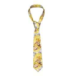 Necktie Dragon Ball Vegeta Blue Goku Men Silk Polyester 8 cm Wide Neck Ties for Mens Daily Wear Cravat Wedding Party