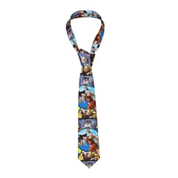 Necktie Dragon Ball Vegeta Blue Goku Men Silk Polyester 8 cm Wide Neck Ties for Mens Daily Wear Cravat Wedding Party