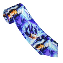 Necktie Dragon Ball Vegeta Blue Goku Men Silk Polyester 8 cm Wide Neck Ties for Mens Daily Wear Cravat Wedding Party