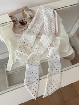 Korean Style Long Floral Plaid Scarf Women's Neck Tied Drifting Band High-End Multi-Functional Scarf Accessory Spring Autumn