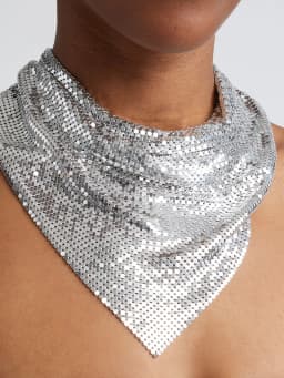 Sequined Scarves for Night Club Party Bandanas Punk Neck Scarf Stage Performances Necklace Shimmering Headscarf Neckwear