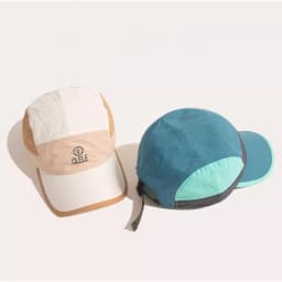 Curved Brim Quick-Dry Baseball Cap Unisex Embroidery Color Block Design Sport Hat for Running Cycling Outdoor Activities