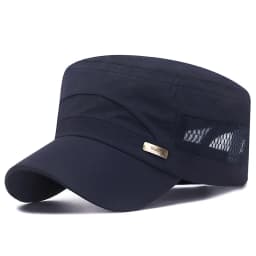 Hat Men's Summer Sunshade Korean Edition Versatile Outdoor Breathable Mesh Hat New Sunscreen Thin Adjustable Flat Top Hat