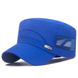 Hat Men's Summer Sunshade Korean Edition Versatile Outdoor Breathable Mesh Hat New Sunscreen Thin Adjustable Flat Top Hat