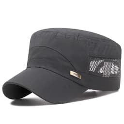 Hat Men's Summer Sunshade Korean Edition Versatile Outdoor Breathable Mesh Hat New Sunscreen Thin Adjustable Flat Top Hat