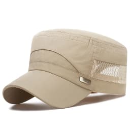 Hat Men's Summer Sunshade Korean Edition Versatile Outdoor Breathable Mesh Hat New Sunscreen Thin Adjustable Flat Top Hat