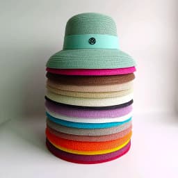 Mint Green Summer hat Hepburn Style Women's Foldable Beach hat Cover Outdoor Travel sun Hat straw hat sun hat