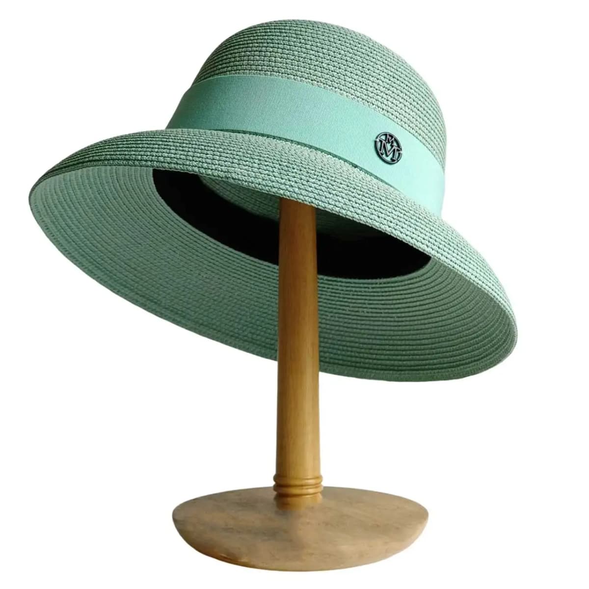 Mint Green Summer hat Hepburn Style Women's Foldable Beach hat Cover Outdoor Travel sun Hat straw hat sun hat