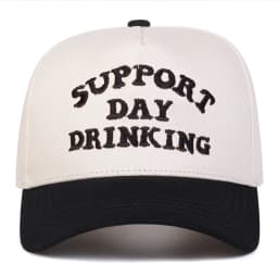 Unisex SUPPORT DAY DRINKING Embroidery Baseball Caps Spring Autumn Outdoor Adjustable Casual Hats Sunscreen Hat Sports Cap