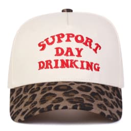 Unisex SUPPORT DAY DRINKING Embroidery Baseball Caps Spring Autumn Outdoor Adjustable Casual Hats Sunscreen Hat Sports Cap
