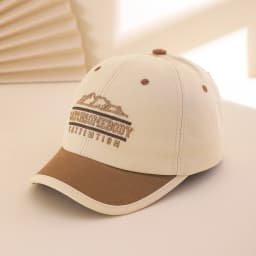Fashion Embroidered Letter Patched Mountain Peak Short Brim Baseball Cap, Soft Top Adjustable Snapback Hat for Outdoor Cycling