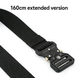 Extra Long Men's Belt 140CM 150CM Big and Tall Heavy Duty Nylon Tactical Belt for Outdoor Work Hiking