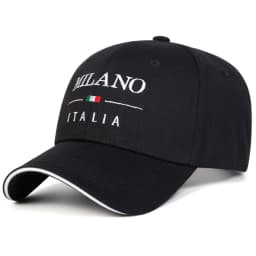 Unisex MILANO ITALIA Letter Embroidery Baseball Caps Spring Autumn Outdoor Adjustable Casual Hats Sunscreen Hat Sports Cap