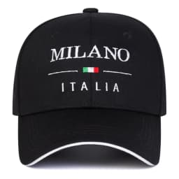 Unisex MILANO ITALIA Letter Embroidery Baseball Caps Spring Autumn Outdoor Adjustable Casual Hats Sunscreen Hat Sports Cap