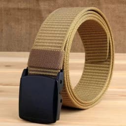 1pcs Belt Canvas Tactical Outdoor Men's And Women's Belt Pants Belt Nylon Versatile Casual Student Belt Quick Release Buckle
