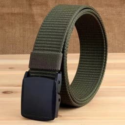 1pcs Belt Canvas Tactical Outdoor Men's And Women's Belt Pants Belt Nylon Versatile Casual Student Belt Quick Release Buckle