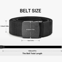 1pcs Belt Canvas Tactical Outdoor Men's And Women's Belt Pants Belt Nylon Versatile Casual Student Belt Quick Release Buckle