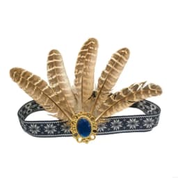 Fashion Ethnic Style Feathered Hairband Colorful Lightweight Hair Ornament Indian Hairband Party