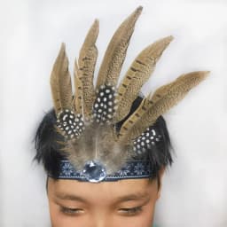 Fashion Ethnic Style Feathered Hairband Colorful Lightweight Hair Ornament Indian Hairband Party