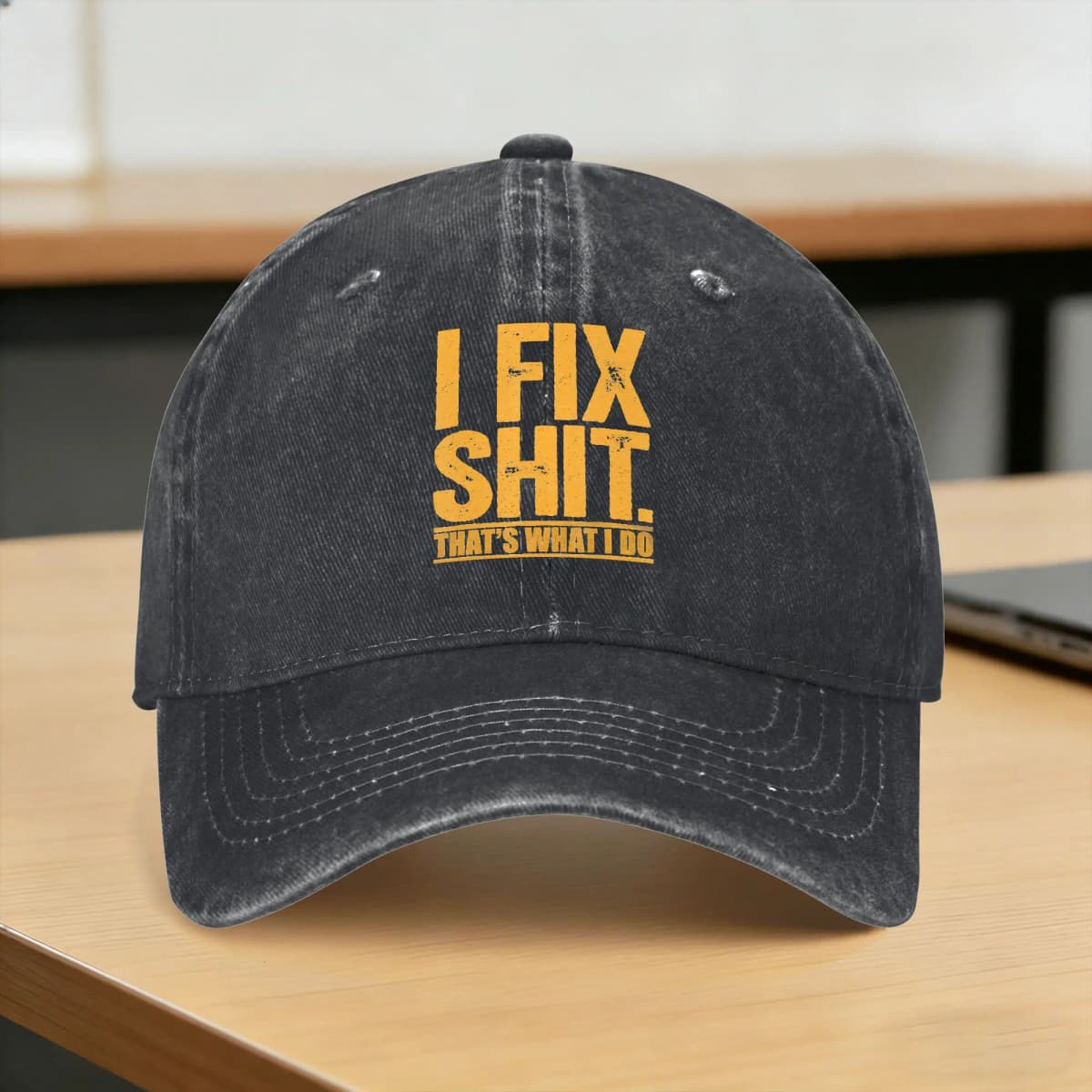 I Fix Shit That's What I Do Tshirt Mechanic Father Dad Sun Baseball Cap Men Adult Print Hip Hop Hats Summer Baseball Caps