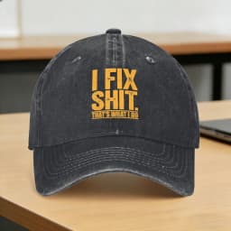 I Fix Shit That's What I Do Tshirt Mechanic Father Dad Sun Baseball Cap Men Adult Print Hip Hop Hats Summer Baseball Caps