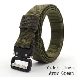Kids Tactical Belt 25mm Quick Release Adjustable Metal Buckle Military Style for Boys And Girls Children's Belt with Metal Clasp
