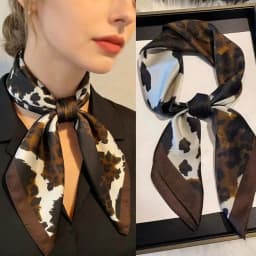 New Smooth Texture Silk Hairbands Versatile Fashion Elegant Square Shawl Luxury Hijab Women