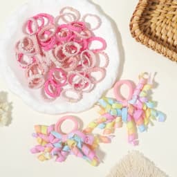 52/57PCS Girls' Bow Hair Accessories Set, for Children, Babies, and Girls' Bow Hair Clips, Headbands, and Headband Decorations