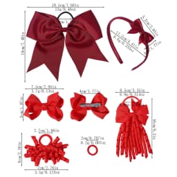 52/57PCS Girls' Bow Hair Accessories Set, for Children, Babies, and Girls' Bow Hair Clips, Headbands, and Headband Decorations