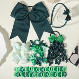 52/57PCS Girls' Bow Hair Accessories Set, for Children, Babies, and Girls' Bow Hair Clips, Headbands, and Headband Decorations