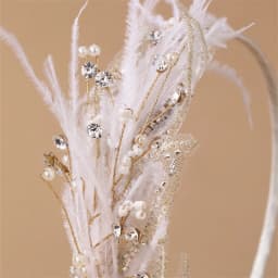1pc Bridal Feather Headband – Soft Plume Hair Hoop, Perfect for Wedding & Photoshoot Styling.