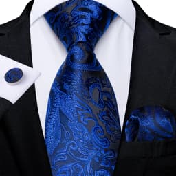 Men's Formal Ties Wedding Accessories Striped Floral Paisley Neck Tie Set Handkerchief Cufflinks Gift For Men