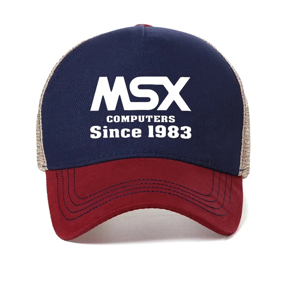 New MSX computer since 1983 baseball cap summer man women graphic anime Snapback hats outdoor adjustable Breathable sun hats